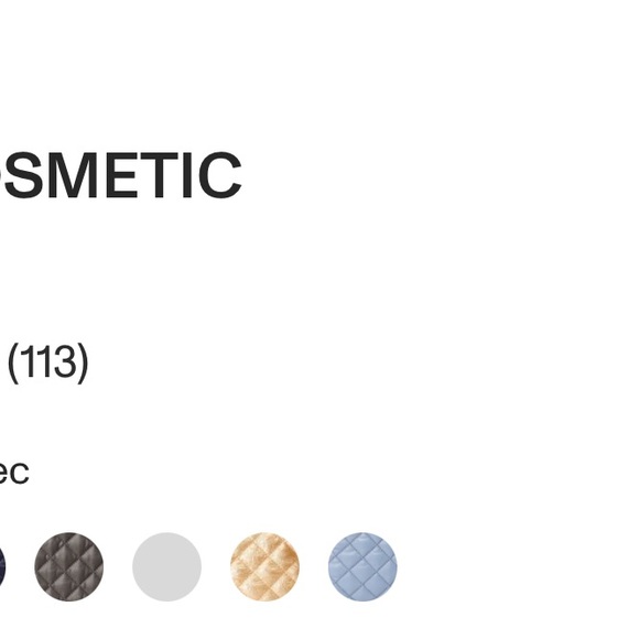 MZ Wallace Quilted Blue Pouch - Picture 6 of 7